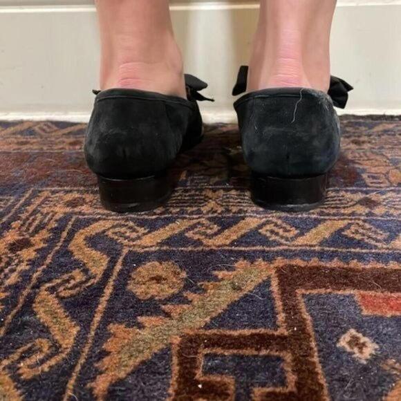 Botkier Violet Black Animal Printed Loafer Shoes Flats Work Career - Picture 5 of 9